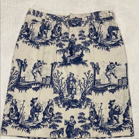 Vintage Mossimo Asian Patterned Cotton Skirt size 12 - Picture 1 of 9